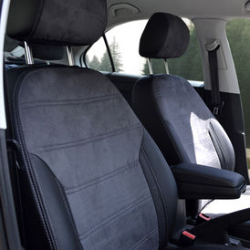 Союз-Авто Elite-Sport (Экокожа + Антара) Комбинированные чехлы на сиденья из экокожи и антары
