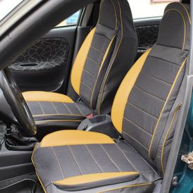 AutoDream Universal Pilot-Sport (Шкірзам + Автотканина) Чохли на сидіння з автотканини зі вставками зі шкірозамінника
