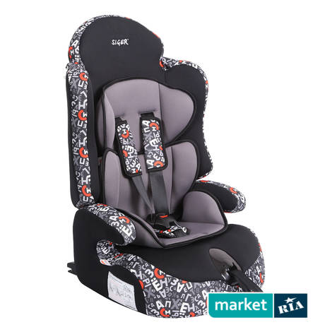 Siger ПРАЙМ ISOFIX Алфавит  | Автокресло - бустер для детей весом 9 - 36 кг: фото