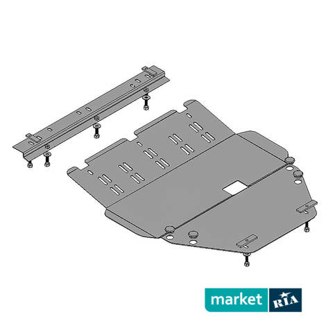 Кольчуга Standart  | Захист двигуна, КПП і радіатора зі сталі: фото