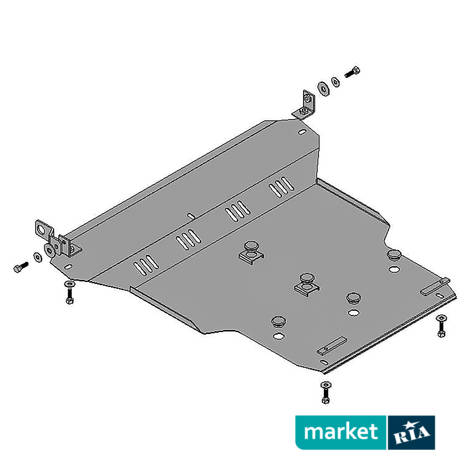 Кольчуга Standart  | Захист двигуна, КПП і радіатора зі сталі: фото