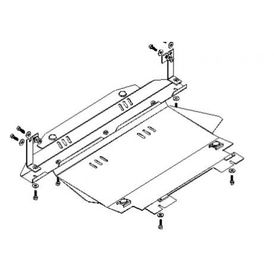 Кольчуга Standart Захист двигуна, КПП і радіатора зі сталі