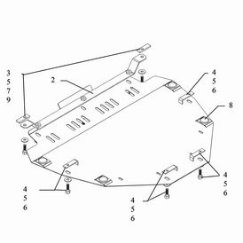 Кольчуга Standart Защита двигателя и КПП из стали