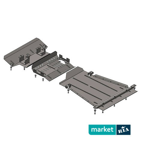 Кольчуга Standart  | Захист двигуна, КПП, радіатора і рульової рейки зі сталі: фото