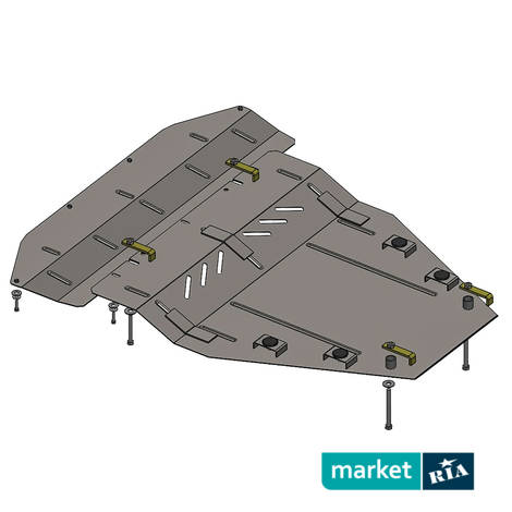 Кольчуга Standart  | Защита двигателя, КПП и радиатора из стали: фото