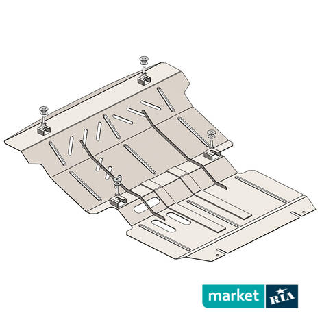 Кольчуга Standart  | Захист двигуна, радіатора і редуктора зі сталі: фото