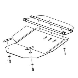 Кольчуга ZipoFlex Защита двигателя, КПП и радиатора из оцинкованной стали