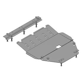 Кольчуга ZipoFlex Защита двигателя, КПП и радиатора из оцинкованной стали