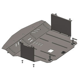 Кольчуга ZipoFlex Захист двигуна, КПП і радіатора зі оцинкованої сталі