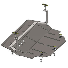 Кольчуга ZipoFlex Захист двигуна і КПП зі оцинкованої сталі