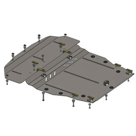 Кольчуга ZipoFlex Защита двигателя, КПП и радиатора из оцинкованной стали