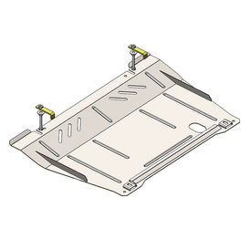 Кольчуга ZipoFlex Защита двигателя, КПП и радиатора из оцинкованной стали
