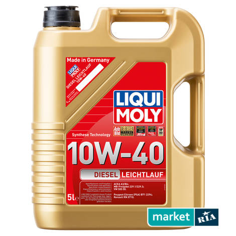 Liqui Moly Diesel Leichtlauf 10W-40 5 л.  | полусинтетическое моторное масло: фото