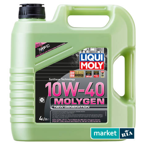 Liqui Moly Molygen New Generation 10W-40 4 л.  | полусинтетическое моторное масло: фото