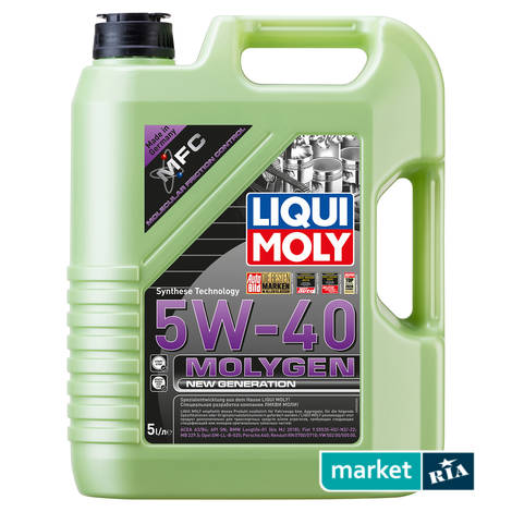 Liqui Moly Molygen New Generation 5W-40 5 л.  | синтетическое моторное масло: фото