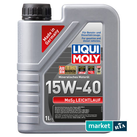 Liqui Moly MoS2 Leichtlauf 15W-40 1 л.  | мінеральна моторна олива: фото