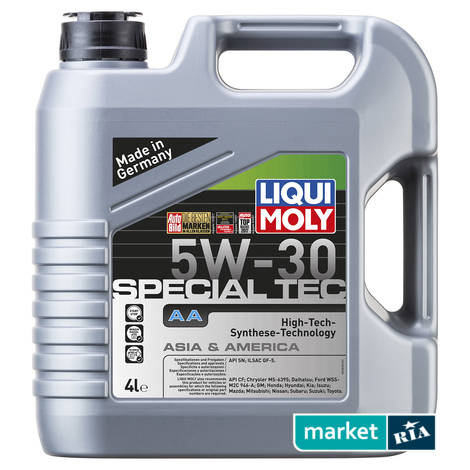 Liqui Moly SPECIAL TEC AA 5W-30 4 л.  | синтетическое моторное масло: фото