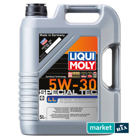 Liqui Moly Special Tec LL 5W-30 5 л.  | синтетична моторна олива: фото