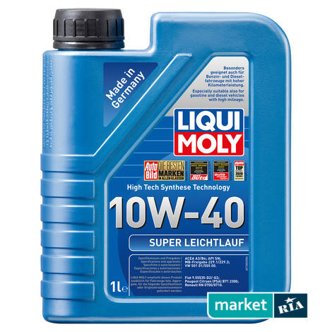 Liqui Moly Super Leichtlauf 10W-40 1 л.  | напівсинтетична моторна олива: фото