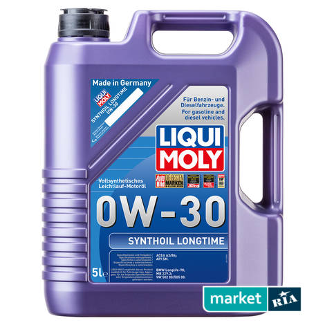 Liqui Moly Synthoil Longtime 0W-30 5 л.  | синтетическое моторное масло: фото