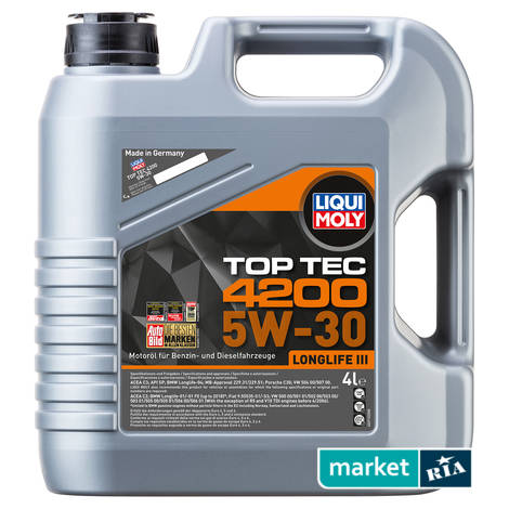 Liqui Moly Top Tec 4200 5W-30 4 л.  | синтетична моторна олива: фото