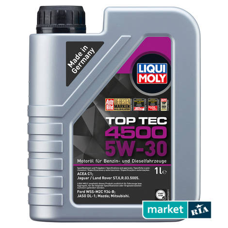 Liqui Moly Top Tec 4500 5W-30 1 л.  | синтетическое моторное масло: фото