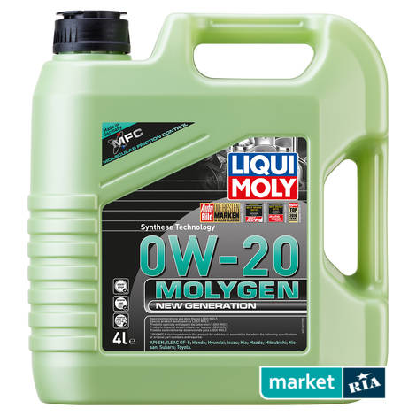 Liqui Moly Molygen New Generation 0W-20 4 л.  | синтетическое моторное масло: фото