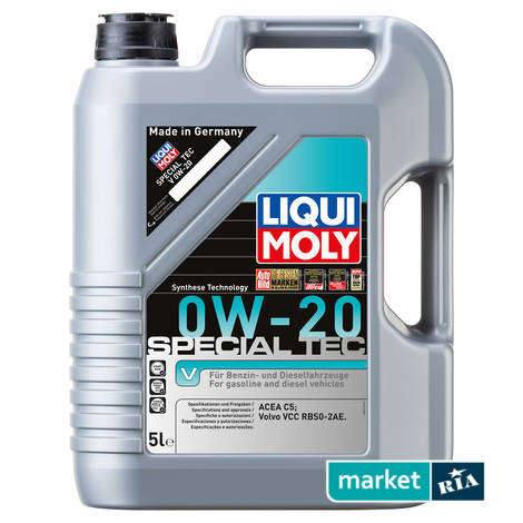 Liqui Moly Special Tec V 0W-20 5 л.  | синтетическое моторное масло: фото