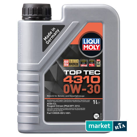 Liqui Moly Top Tec 4310 0W-30 1 л.  | синтетическое моторное масло: фото