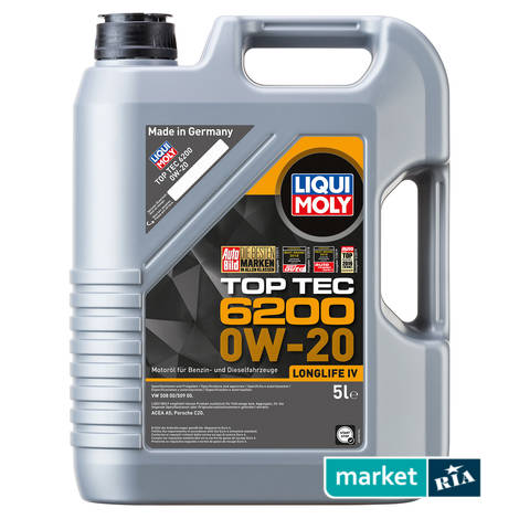 Liqui Moly Top Tec 6200 0W-20 5 л.  | синтетическое моторное масло: фото