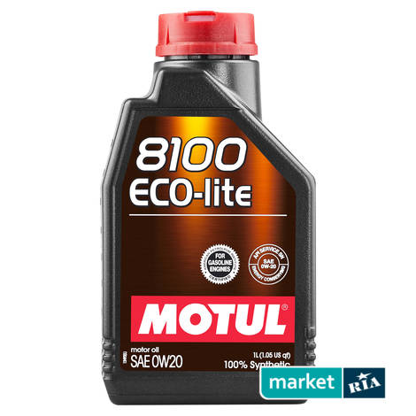 MOTUL 8100 Eco-lite 0W-20 1 л.  | синтетична моторна олива: фото