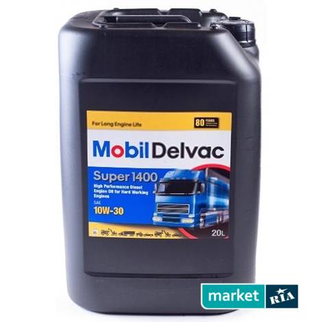 Mobil Delvac Sup1400 10W-30 20 л.  | мінеральна моторна олива: фото