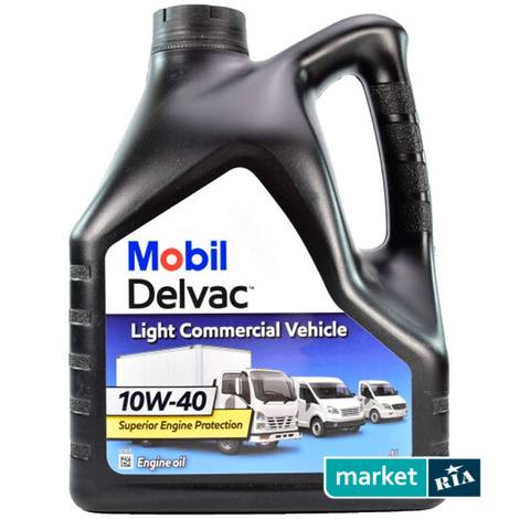 Mobil Delvac LCV 10W-40 4 л.  | напівсинтетична моторна олива: фото