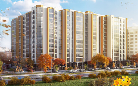 ЖК Листопад - перша новобудова в Івано-Франківську з тонованим склом бронзового кольору!