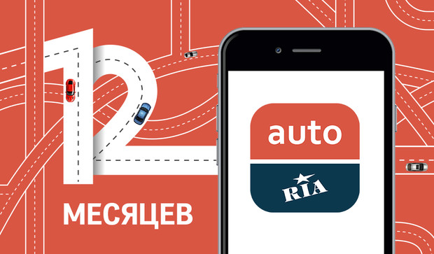 12 месяцев: Мобильное приложениe AUTO.RIA установили  850 000+ автомобилистов