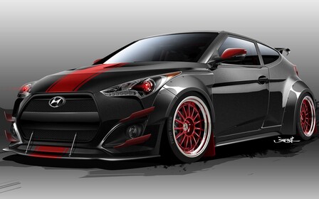500-сильный Hyundai Veloster представят в Лас-Вегасе