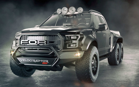 6-на-6: Новый Ford F-150 Raptor превратят в 6-колесный пикап