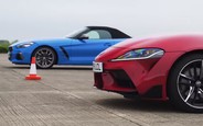 Брат на брата. Toyota Supra выставили в гонке против BMW Z4. ВИДЕО