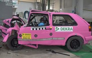 VW Golf II не пережив краш-тесту за сучасними вимогами! ВІДЕО