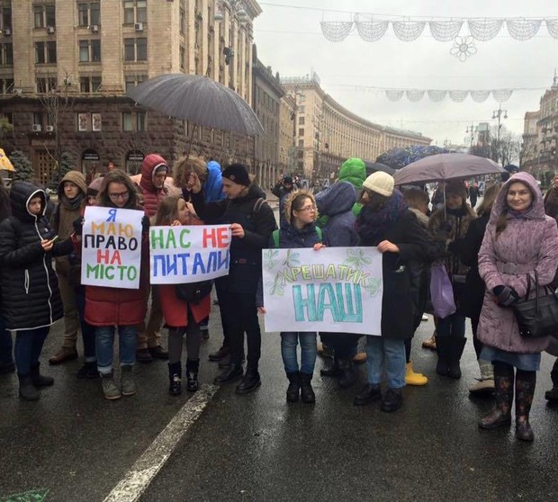 Активисты требуют сделать главную улицу Киева пешеходной. Навсегда