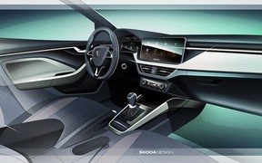 Что внутри «Скалы»? Skoda показала каким будет интерьер хэтчбека Scala