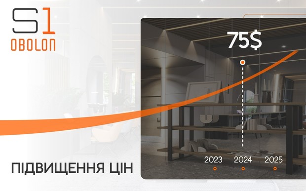 Дохідний дім Standard One Obolon: планове підвищення цін з 1.12.2024