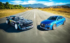 «Единорог» Кена Блока сразился с Audi RS 3. Кто кого? ВИДЕО