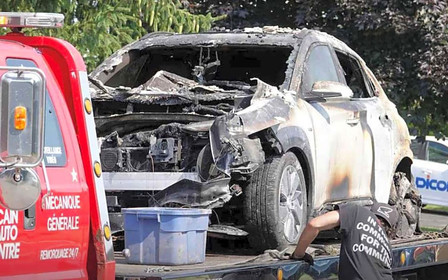 Электрический Hyundai Kona самопроизвольно взорвался в Канаде