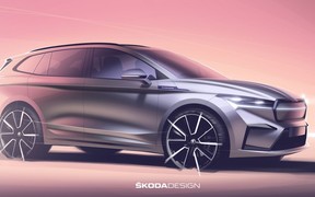 Електричний кросовер Skoda Enyaq «роздягається» перед прем'єрою. ВІДЕО