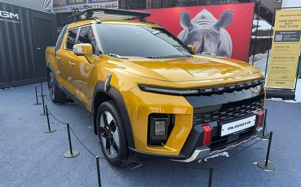 Електричний пікап SsangYong Musso EV — без камуфляжу