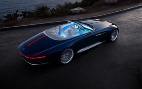 Голубая мечта: в Калифорнии показали открытый Mercedes-Maybach 6 Cabriolet