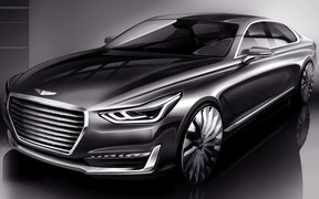 Hyundai показал интерьер седана Genesis G90