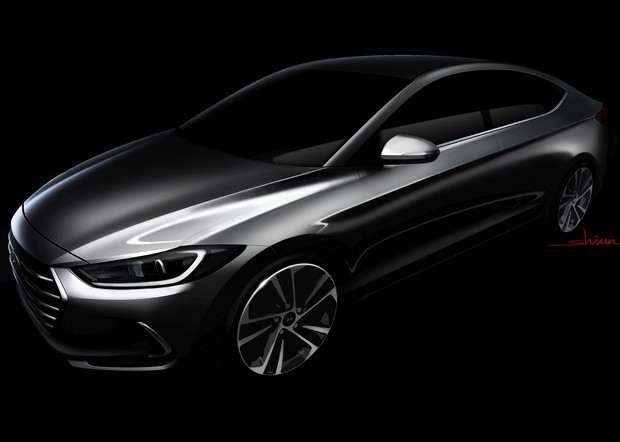 Hyundai рассекретил дизайн новой Elantra