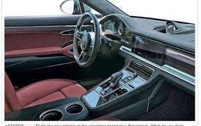 Интерьер следующего Porsche Panamera засветился в Instagram